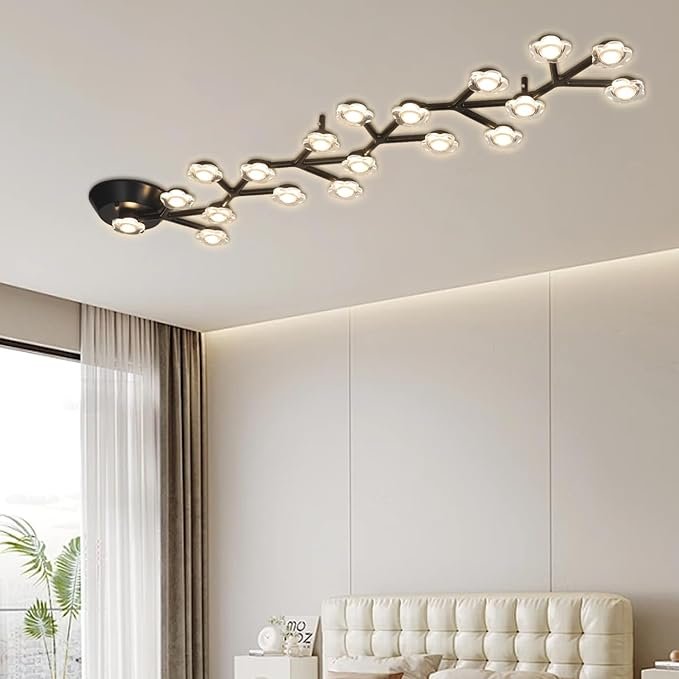 NIAOERFEN Modern Chandelier: This chandelier features a contemporary design with multiple light sources, perfect for making a statement in dining rooms or foyers.