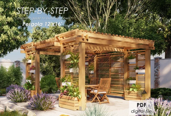 Stylish Ways to Add Privacy to Your Pergola 1 pergola privacy