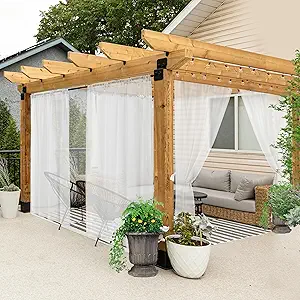 Add a soft, cozy touch to your pergola with outdoor privacy curtains! 🌿✨ Not only do they create a more secluded space for relaxing and entertaining, but they also bring a breezy, elegant feel to your backyard retreat. Perfect for adding shade, style, and a little extra comfort to your outdoor living area!