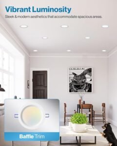 Infographic showing six interior design styles (Modern, Farmhouse, Boho, Mid-Century, Traditional, Coastal) with matching layered lighting combinations including ambient ceiling lights, task lamps, and accent lighting—all available on Amazon.